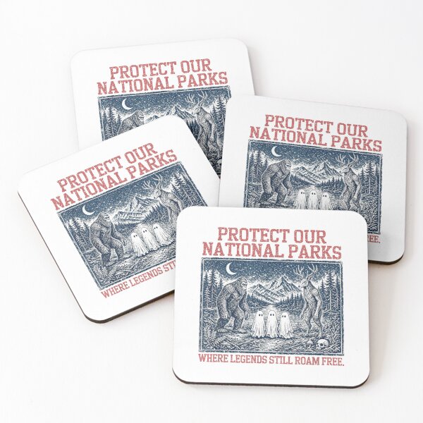 Item preview, Protect Our National Parks Cryptid Nature Protection Horror designed and sold by HuserPiri.