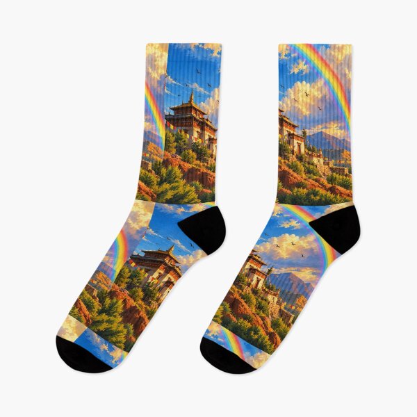 Item preview, Rainbow Mountain Temple designed and sold by FreeArt2.