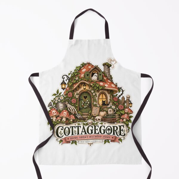 Item preview, ⚡Dead Trendy Collection⚡- Cottagecore Haunted Mushroom Cottage designed and sold by WheelieGdArt.