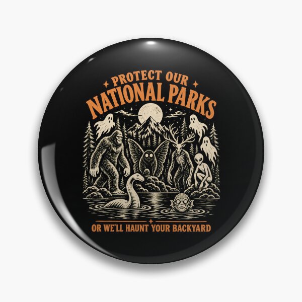 Item preview, Protect Our National Parks Cryptid Forest Legends Creatures designed and sold by HuserPiri.