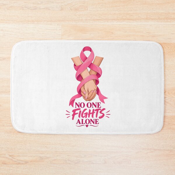 Item preview, No One Fights Alone Pink Ribbon Breast Cancer Support designed and sold by UniversPlant | Blooming with Hope.