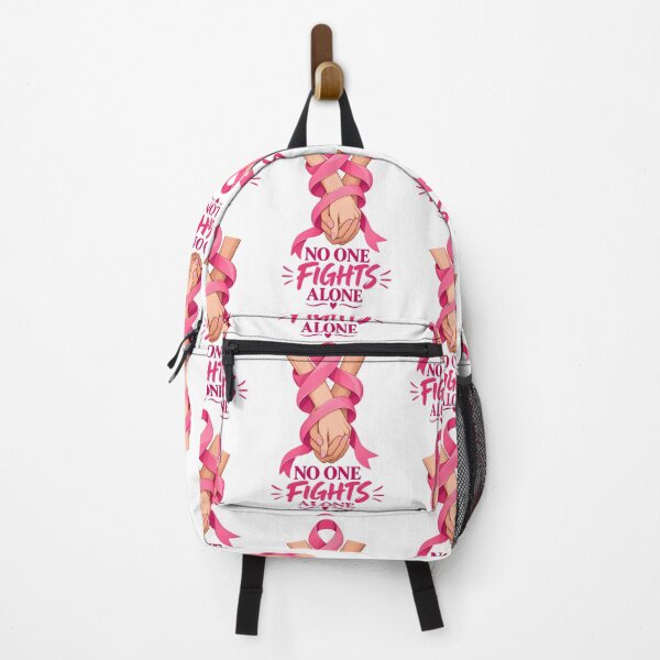 Item preview, No One Fights Alone Pink Ribbon Breast Cancer Support designed and sold by UniversPlant | Blooming with Hope.