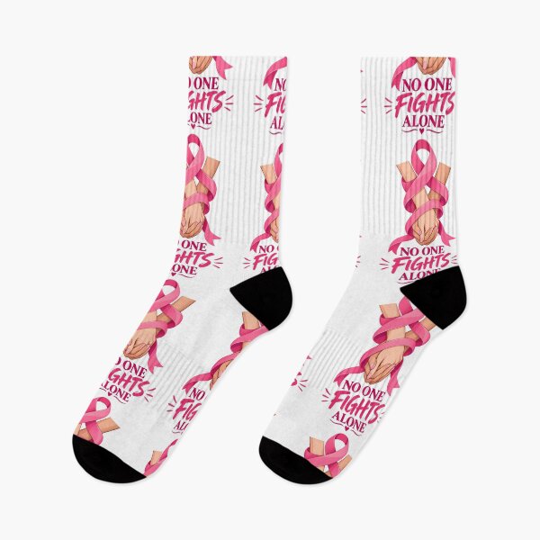 Item preview, No One Fights Alone Pink Ribbon Breast Cancer Support designed and sold by UniversPlant | Blooming with Hope.