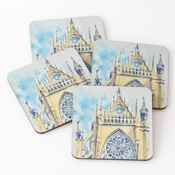 Item preview, Watercolor of Metz, Saint-Etienne Cathedral designed and sold by Art-Flucie.