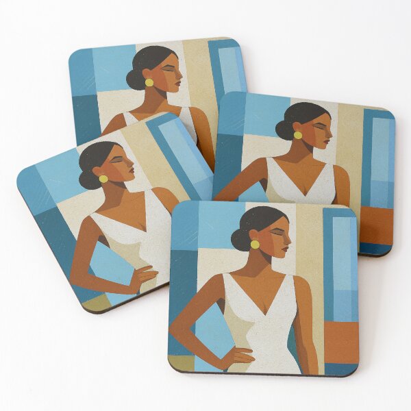 Item preview, Elegant woman in dress illustration designed and sold by GalleryKauffeld.