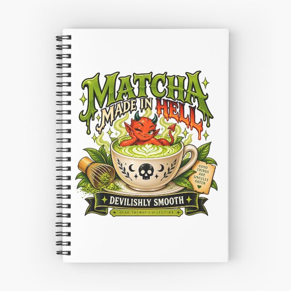 Item preview, ⚡Dead Trendy Collection⚡- Devilishly Smooth Matcha designed and sold by WheelieGdArt.