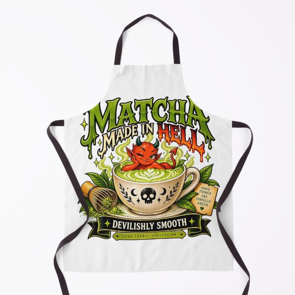 Item preview, ⚡Dead Trendy Collection⚡- Devilishly Smooth Matcha designed and sold by WheelieGdArt.
