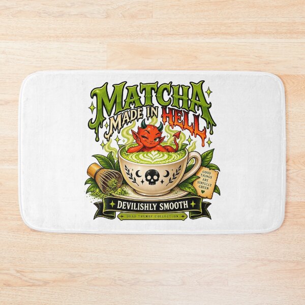 Item preview, ⚡Dead Trendy Collection⚡- Devilishly Smooth Matcha designed and sold by WheelieGdArt.