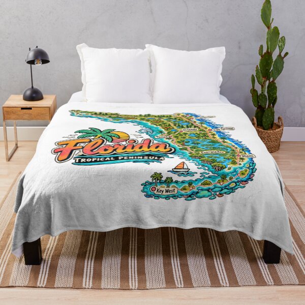 Item preview, Hand Drawn Florida Travel Souvenir Landmark Gift designed and sold by MichaeIRellov.