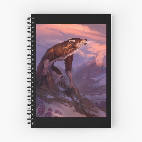 Item preview, Werewolf Howling At Sunset Mountain Landscape designed and sold by MarthaCrawfor.