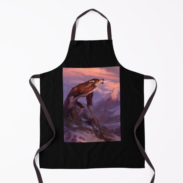 Item preview, Werewolf Howling At Sunset Mountain Landscape designed and sold by MarthaCrawfor.