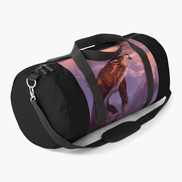 Item preview, Werewolf Howling At Sunset Mountain Landscape designed and sold by MarthaCrawfor.