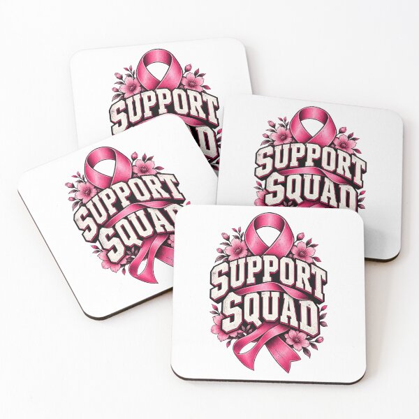 Item preview, Pink Ribbon Breast Cancer Support Squad Floral designed and sold by UniversPlant | Blooming with Hope.
