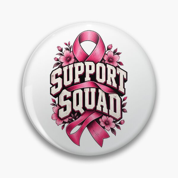 Item preview, Pink Ribbon Breast Cancer Support Squad Floral designed and sold by UniversPlant | Blooming with Hope.