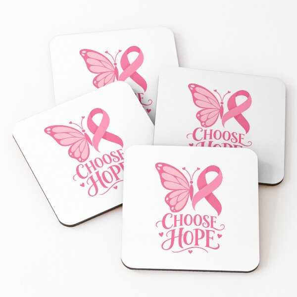 Item preview, Pink Ribbon Butterfly Choose Hope Breast Cancer designed and sold by UniversPlant | Blooming with Hope.