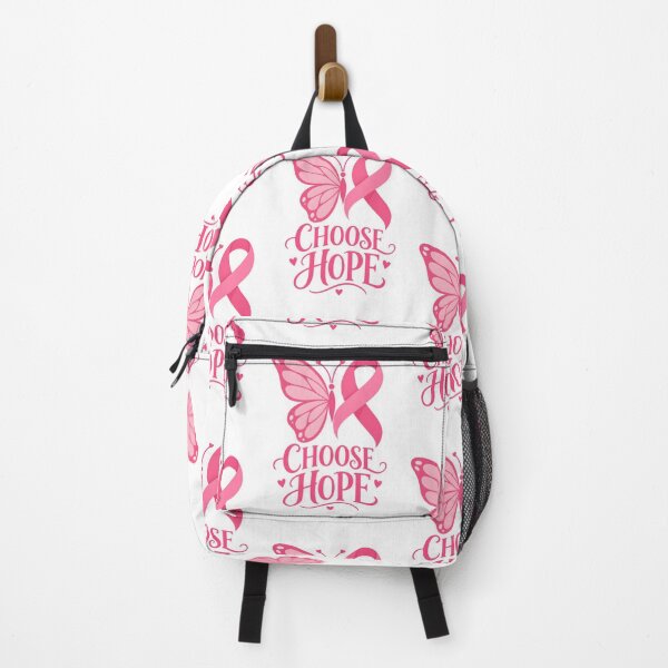 Item preview, Pink Ribbon Butterfly Choose Hope Breast Cancer designed and sold by UniversPlant | Blooming with Hope.