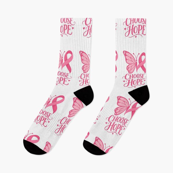 Item preview, Pink Ribbon Butterfly Choose Hope Breast Cancer designed and sold by UniversPlant | Blooming with Hope.