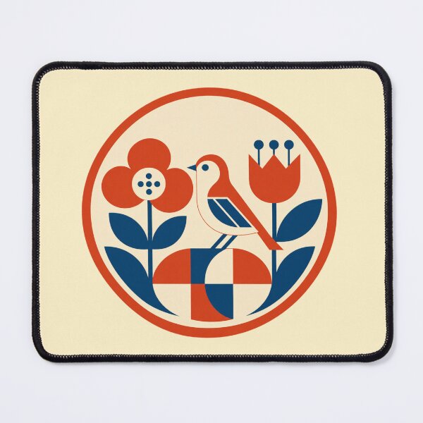Item preview, Retro Garden – Geometric Bird designed and sold by mellow-koko.