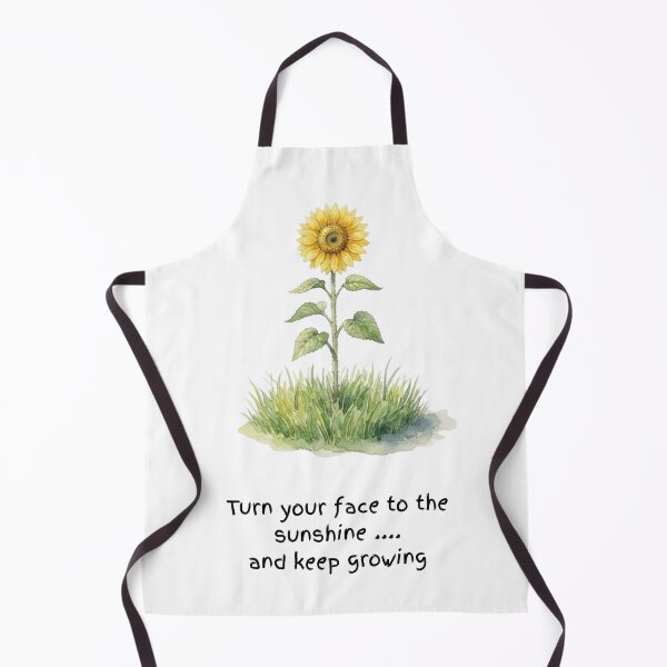 Item preview, Turn Your Face To The Sunshine Cute Watercolour Sunflower designed and sold by made by Golightly x.