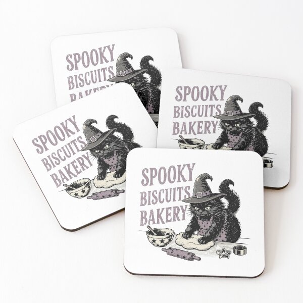 Item preview, Spooky Biscuits Bakery Black Cat designed and sold by IkreateArt.