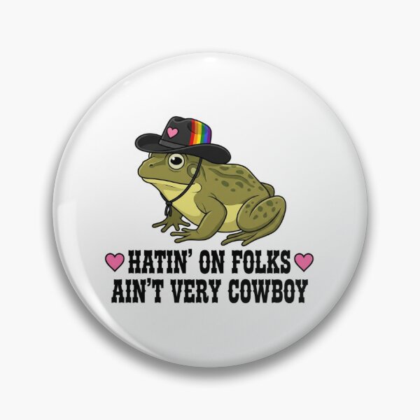 Item preview, Hatin On Folks Ain't Very Cowboy Frog Western Rainbow Pride LGBTQ Ally Southern Kindness designed and sold by raedattia.
