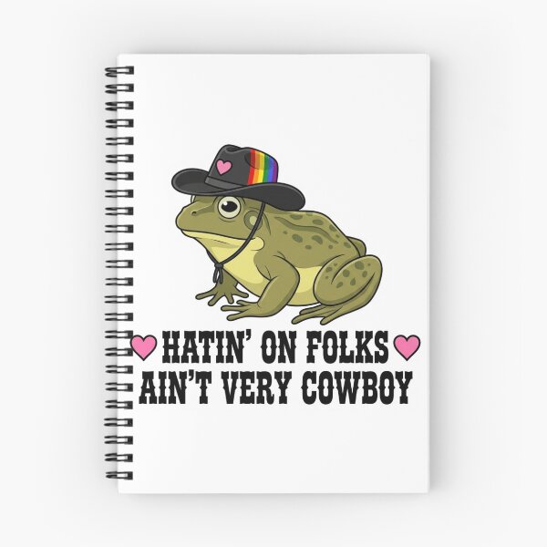 Item preview, Hatin On Folks Ain't Very Cowboy Frog Western Rainbow Pride LGBTQ Ally Southern Kindness designed and sold by raedattia.