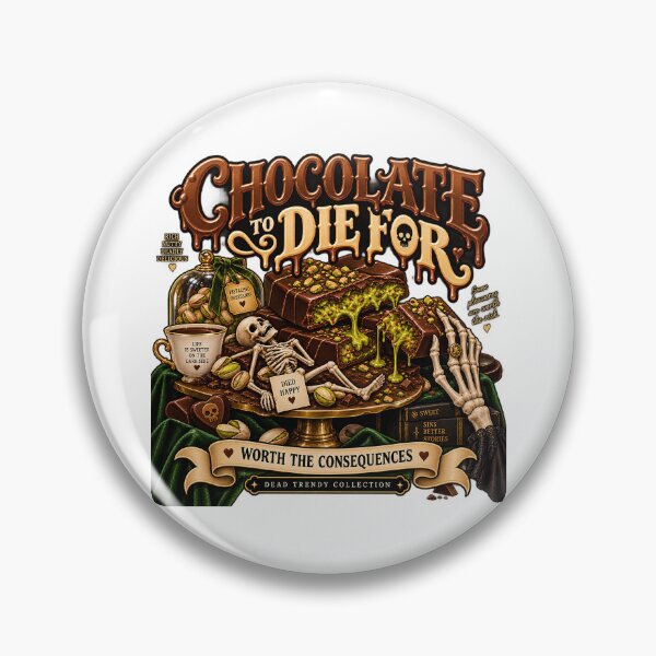 Item preview, ⚡Dead Trendy Collection⚡- Chocolate To Die For - Deadly Delicious Pistachio Chocolate designed and sold by WheelieGdArt.