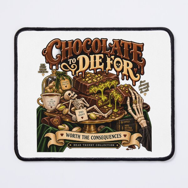 Item preview, ⚡Dead Trendy Collection⚡- Chocolate To Die For - Deadly Delicious Pistachio Chocolate designed and sold by WheelieGdArt.