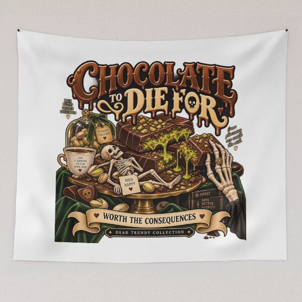 Item preview, ⚡Dead Trendy Collection⚡- Chocolate To Die For - Deadly Delicious Pistachio Chocolate designed and sold by WheelieGdArt.