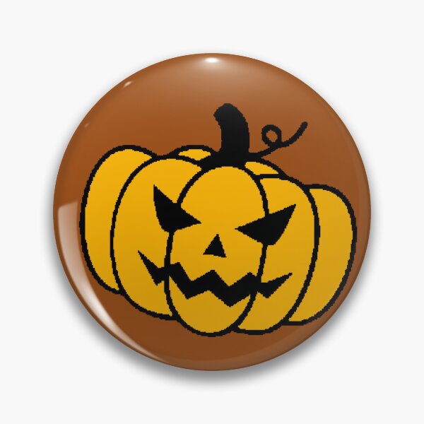 Item preview, Pixel Pumpkin Halloween - Retro 8-Bit Orange Jack O' Lantern designed and sold by AstronautMerch.