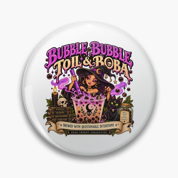Item preview, ⚡Dead Trendy Collection⚡- Bubble Bubble, Toil & Boba designed and sold by WheelieGdArt.