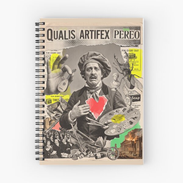 Item preview, Qualis Artifex Pereo: Nero's Dying Vanity Dada Collage Art Print designed and sold by FreiherrPK.