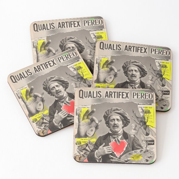 Item preview, Qualis Artifex Pereo: Nero's Dying Vanity Dada Collage Art Print designed and sold by FreiherrPK.