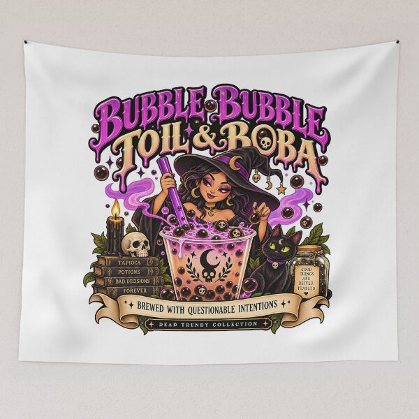 Item preview, ⚡Dead Trendy Collection⚡- Bubble Bubble, Toil & Boba designed and sold by WheelieGdArt.