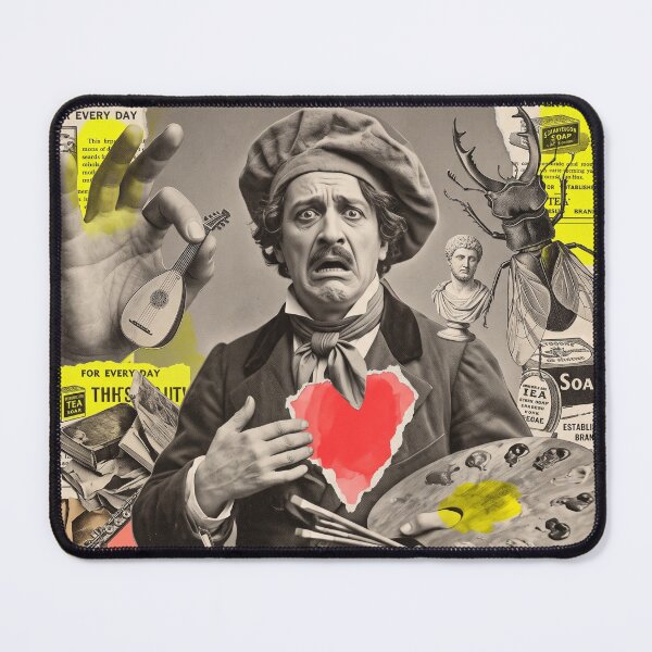 Item preview, Qualis Artifex Pereo: Nero's Dying Vanity Dada Collage Art Print designed and sold by FreiherrPK.