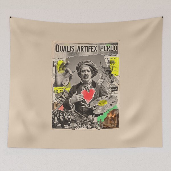 Item preview, Qualis Artifex Pereo: Nero's Dying Vanity Dada Collage Art Print designed and sold by FreiherrPK.