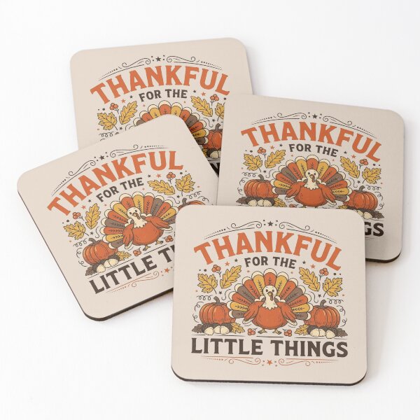 Item preview, Thankful for the Little Things Thanksgiving designed and sold by WikaKowalczyk.