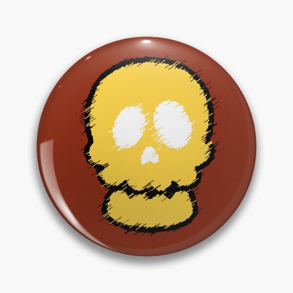 Item preview, Yellow Skull Halloween - Terrifying Distorted Yellow Skull designed and sold by AstronautMerch.