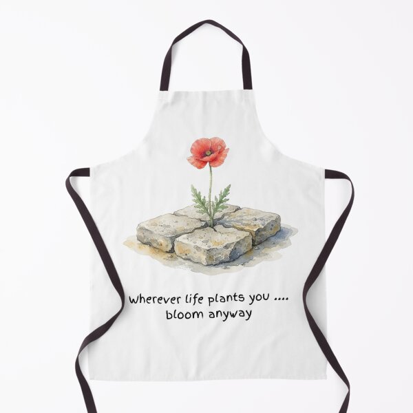 Item preview, Wherever Life Plants You Bloom Anyway Watercolour Poppy designed and sold by made by Golightly x.