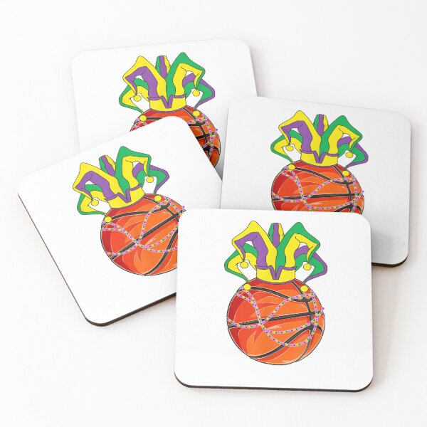 Item preview, Mardi Gras Basketball Jester Funny Carnival Party Sports designed and sold by Beanimilki.