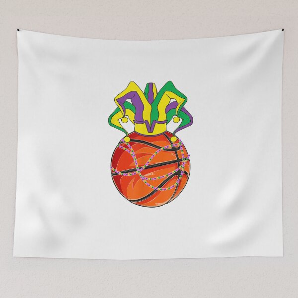 Item preview, Mardi Gras Basketball Jester Funny Carnival Party Sports designed and sold by Beanimilki.