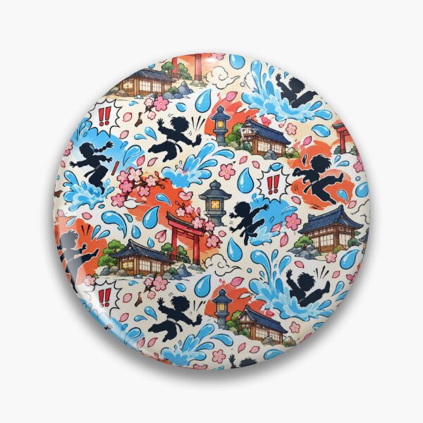 Item preview, Splash Curse Doodles Seamless Anime Pattern designed and sold by Fanverse Merchandise.