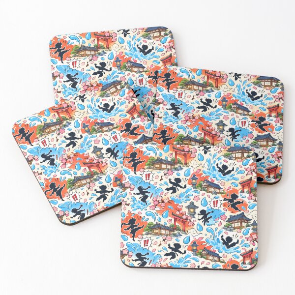 Item preview, Splash Curse Doodles Seamless Anime Pattern designed and sold by Fanverse Merchandise.