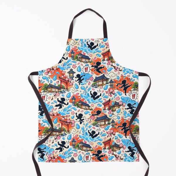 Item preview, Splash Curse Doodles Seamless Anime Pattern designed and sold by Fanverse Merchandise.