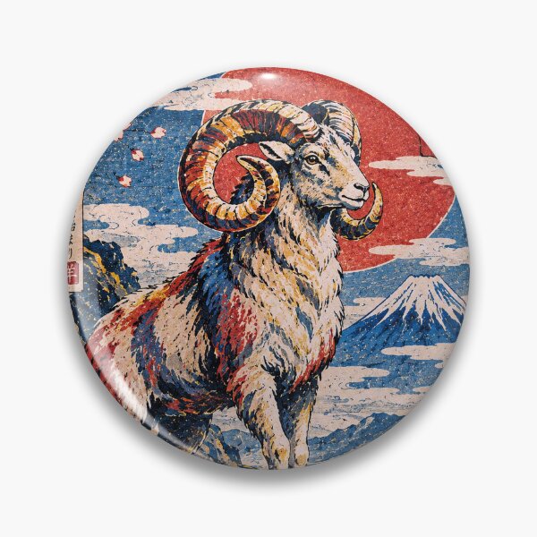 Item preview, Aries Zodiac Painting – Ram Astrology Art designed and sold by GalleryKauffeld.