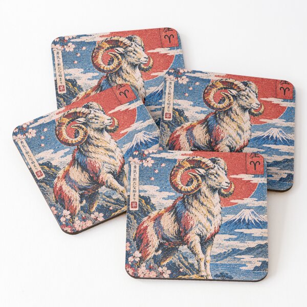 Item preview, Aries Zodiac Painting – Ram Astrology Art designed and sold by GalleryKauffeld.