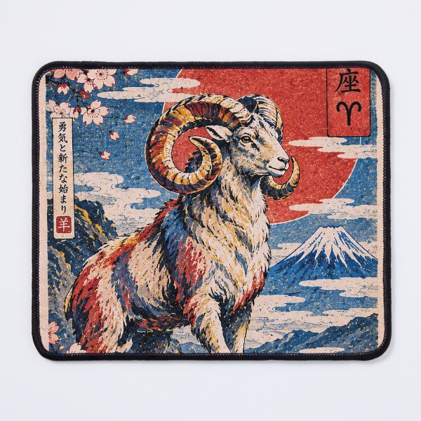 Item preview, Aries Zodiac Painting – Ram Astrology Art designed and sold by GalleryKauffeld.