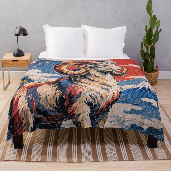 Item preview, Aries Zodiac Painting – Ram Astrology Art designed and sold by GalleryKauffeld.