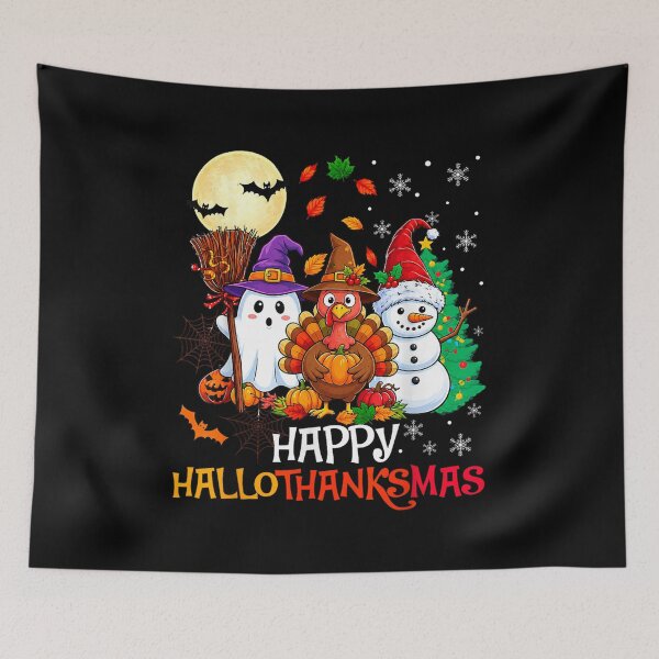 Item preview, Happy Halloween Thanksgiving Christmas HalloThanksMas designed and sold by HuserPiri.