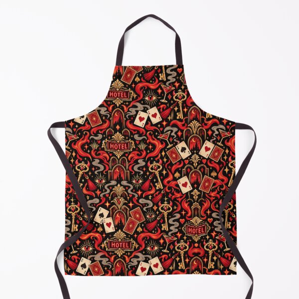 Item preview, Hellbound Hotel Doodles Seamless Pattern designed and sold by Fanverse Merchandise.